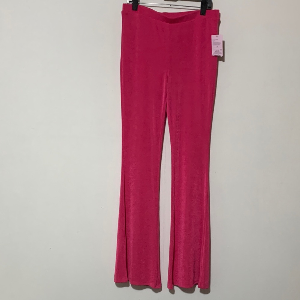wild fable Hot Pink Velvet Flared Leggings